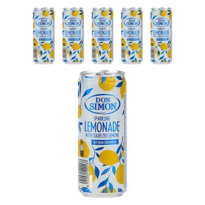 돈시몬 착즙 스파클링 레몬에이드, 330ml, 6개