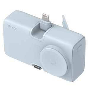 모락 큐잉 4IN1 8핀 C타입 도킹형 애플워치 멀티 보조배터리 5000mAh