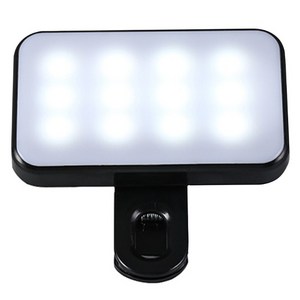 비상 충전식 방송 촬영 셀카 휴대용 핸드폰 LED 3색 조명