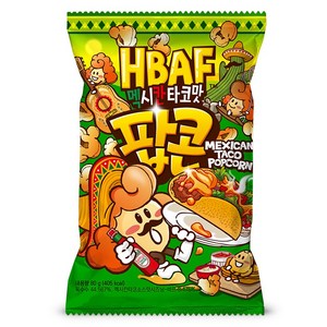 바프 멕시칸타코맛 팝콘, 80g, 1개