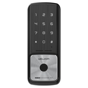 솔리티 웰콤 샷시문 전용 지문인식 디지털 도어락