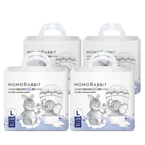 모모래빗 에코드라이 썸머 팬티 기저귀 아동용, 대형(L), 112매