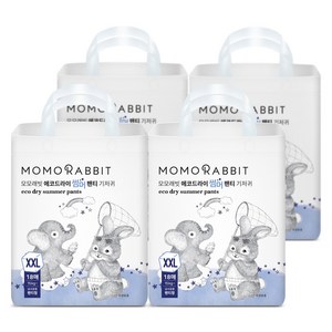 모모래빗 에코드라이 썸머 팬티 기저귀 아동용, 72매, 점보형(2XL)