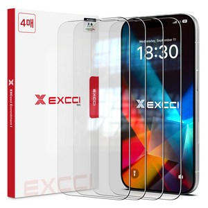 엑씨 글리터 2.5D 라운드컷 완벽 핏 강화유리 휴대폰 액정보호필름 4p 세트