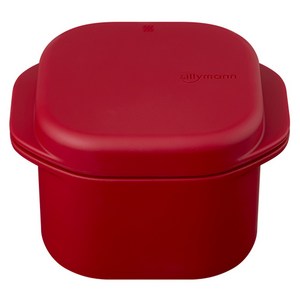 실리만 국내생산 이지웨이 실리콘 찜기 팟 900ml 스트로베리레드 1개