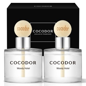 코코도르 우드볼 차량용 디퓨저 50ml 2개입, 우디호텔, 1개