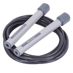 프로스펙스 에센셜 라이트 그립 초경량 베어링 줄넘기, 라이트 그레이, FREE(핸들 폭 ..., 1개