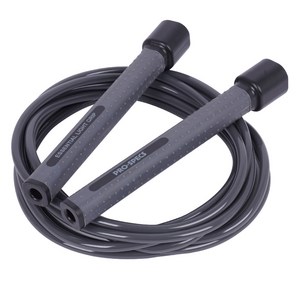프로스펙스 에센셜 라이트 그립 초경량 베어링 줄넘기, 어반 블랙, FREE(핸들 폭 ..., 1개