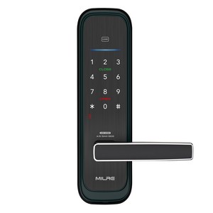 밀레시스텍 무타공 스마트 손잡이 있음 도어락