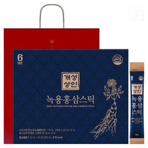 개성상인 녹용 홍삼 스틱 30p + 쇼핑백, 300ml, 1세트