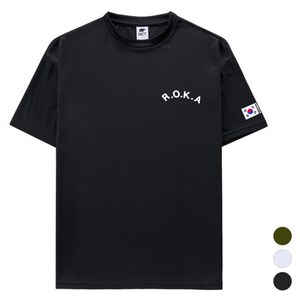 엠씨티 남녀공용 냉감 통기성 쿨 드라이 기능성 코리아아미 로카 반팔 티셔츠