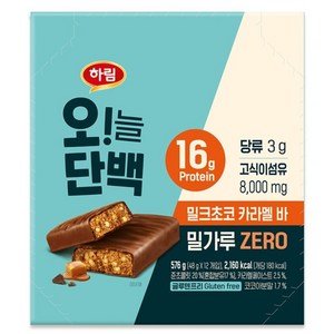 하림 오늘단백 밀크초코 카라멜바 12p, 576g, 1개