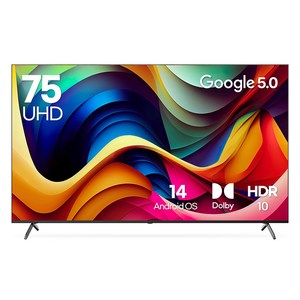 루컴즈 4K UHD QLED TV, 190cm(75인치), 스마트 TV, 스탠드형, 방문설치
