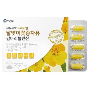 유유제약 프리미엄 달맞이꽃종자유 감마리놀렌산 114g, 120정, 1개