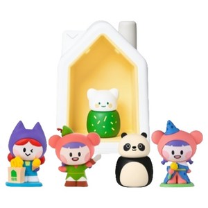 kokozi 유아용 하우스와 창의력 쑥쑥 마법 모험 말놀이 세트, 혼합색상, 1세트