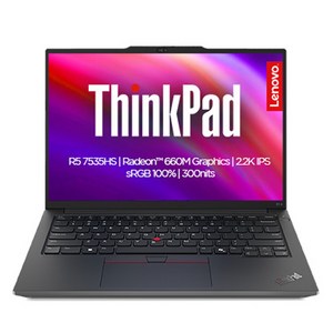 레노버 Thinkpad E14 G6 R5 2.2K AI BLACK 약 14인치에 해당함, 라이젠5, 512GB, 16GB, Free DOS, 2025.02