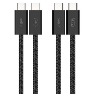 벨킨 C타입-C타입 USB 부스트차지 브레이디드 240W 고속 충전 케이블 CAB019