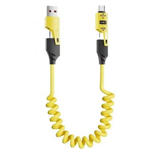 호후 4in1 라이트닝 멀티 고속충전 스프링 케이블 프링블