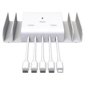 로이직 5포트 고속 멀티충전기 C타입 4p + 8핀 1p