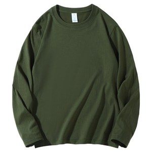 엘쏘 남녀공용 고퀄 순면 컬러 루즈핏 무지 통기성 긴팔 티셔츠