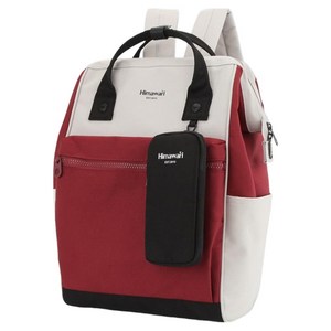 히마와리 노트북 핸드폰 가방 백팩 No.1027, 레드블랙, 1개
