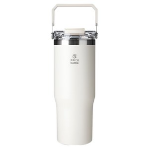 캐리보틀 듀얼플로우 탑핸들 텀블러, 크림, 950ml, 1개