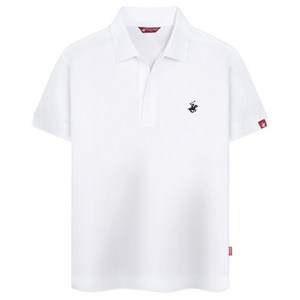 비버리힐스폴로클럽 남녀공용 자수 로고 PK 반팔 카라 티셔츠 CPX0T01