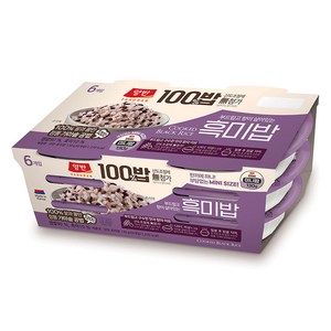 양반 동원 양반 100밥 흑미밥, 130g, 6개