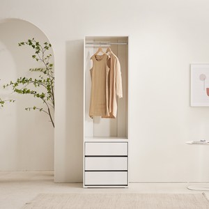 장인가구 채움 드레스룸 시스템 옷장 서랍 행거형 600 방문설치