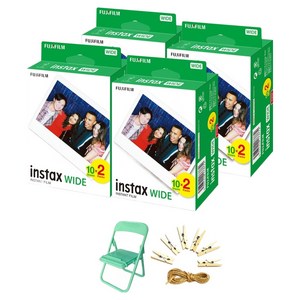 인스탁스 와이드 필름 80p + 포토체어 랜덤발송 + 포토라인 세트