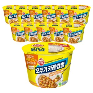 오뚜기 즉석국 카레 컵밥, 325g, 12개