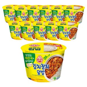 오뚜기 김치참치덮밥 즉석국, 315g, 12개