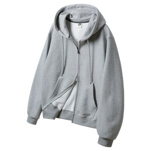 앨빈클로 남녀공용 무지 레귤러핏 투웨이 후드집업 AZH673