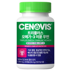 세노비스 트리플러스 이뮨 우먼 멀티비타민 오메가-3 94.4g, 1개, 80정