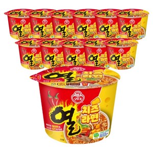 오뚜기 열치즈라면 용기 100g, 12개