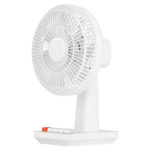 카프 7엽 날개 자동 회전 레트로 BLDC 모터 탁상용 무선 충전 선풍기