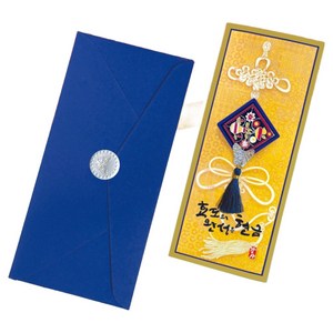 프롬앤투 병풍 핸드메이드 용돈봉투 + 겉봉투 + 은지스티커 세트 FB1001-2