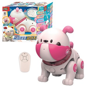 원앤원 로보사이언 무선조종 스마트 로봇강아지 불독, 핑크, 1개