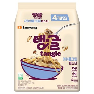 tangle 머쉬룸 크림파스타 105g, 4개, (1봉)