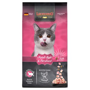레오나르도 고양이 어덜트 라이트 체중관리에 도움을주는 건식사료, 1.8kg, 1개
