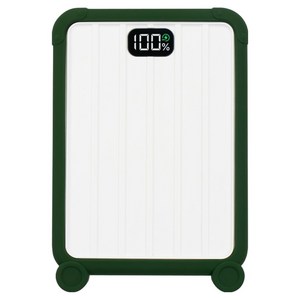 그립뱅크 고속충전 대용량 잔량표시 22.5W 보조배터리 20000mAh 멀티단자, 화이트 + 엘프 그린, GB-PB20KN-LEG