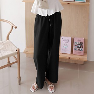 앤드스타일 여성용 시원한 여름인견 밴딩 와이드 팬츠 264464