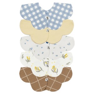 코니 롤링빕 아기 턱받이 5종 세트, C세트, 1개