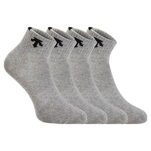 데상트 여성용 목로고 발목양말 4켤레 세트, 24(230~250..., 그레이, 1세트