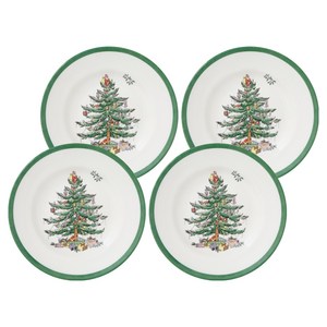 스포드 포트메리온 크리스마스트리 사이드접시, 혼합색상, 16cm, 4개