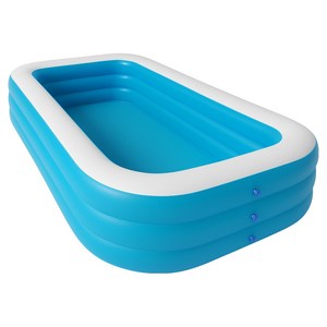 젤루뚝 실내 야외 사각 물놀이 풀장, 1.2m, 블루, 1개