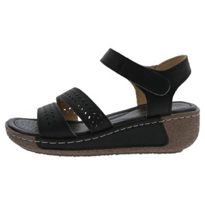 단골언니 여성용 가벼운 키높이 통굽 스트랩 샌들 슈롭 5cm