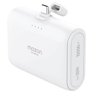 모즈온 20W 고속 일체형 C타입 도킹형 대용량 보조배터리 10000mAh + C타입 케이블 세트