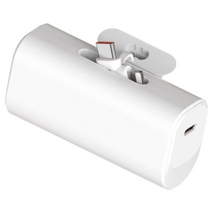 발란드 고속 2in1 미니 도킹형 일체형 보조배터리 5000mAh C타입 8핀