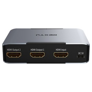 넥스트유 부이우 UHD 8K 60Hz 1대2 HDMI 2.1 EDID 2포트 아날로그 디지털 광 오디오 분배기 8332SP8K60